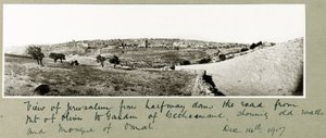 Uitzicht op Jeruzalem, 14 december 1917